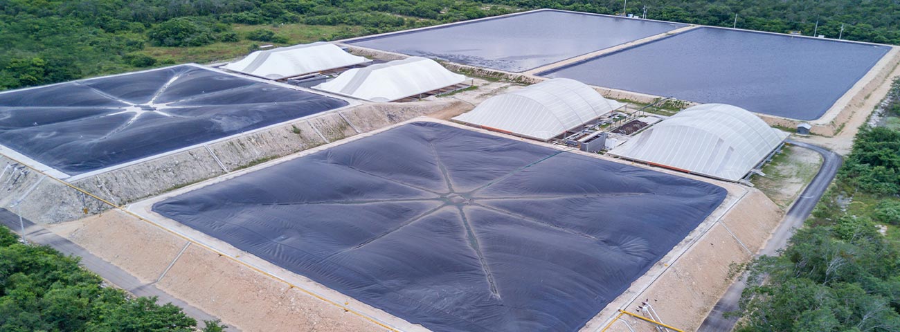 Planta de biometano — vista aérea